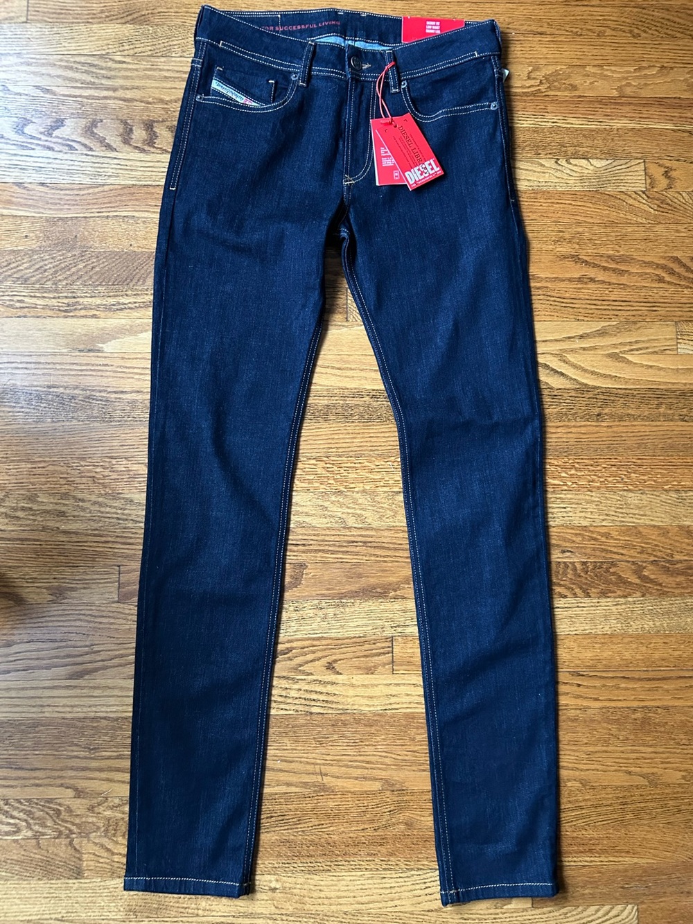 Diesel Men’s Dark Indigo Skinny Jeans 30x32 NEW